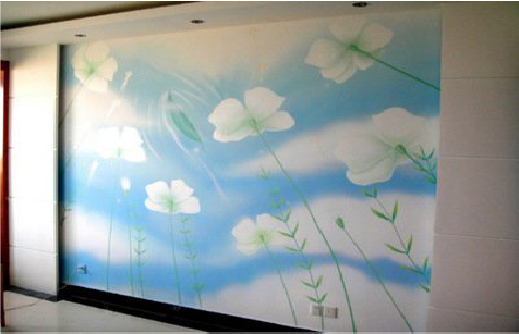 老河口画墙绘怎么画好白云的蓬松感?