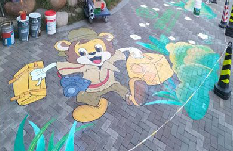 老河口夏季画地面彩绘会遇到的问题