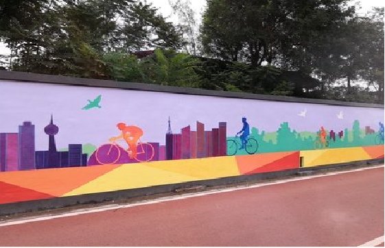 老河口墙体彩绘-围墙