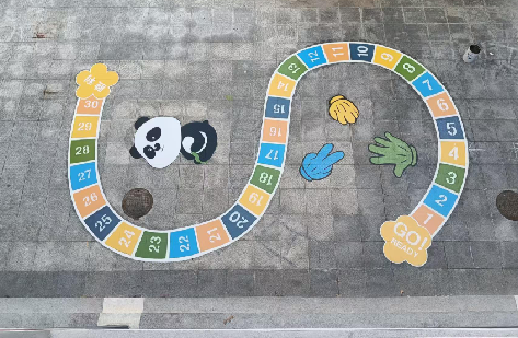 老河口地面游戏彩绘