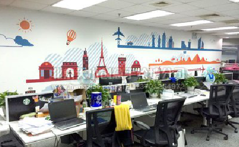 老河口教你设计办公室墙绘的方法。