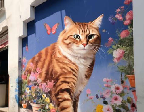 老河口自己绘制有个性的手绘墙